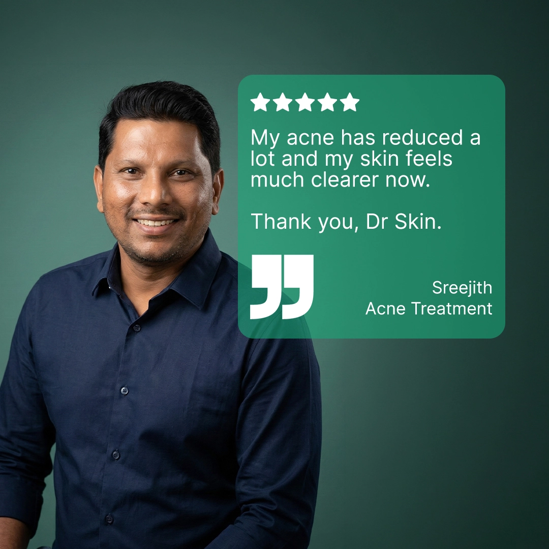 Patient review at DrSkin Clinic